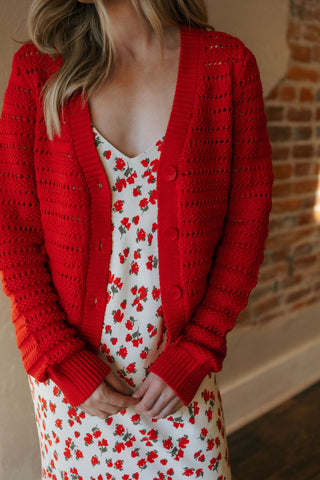Romance Cardigan, Cherry by Z Supply
