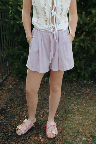 Loose Fitting Shorts, Lavender