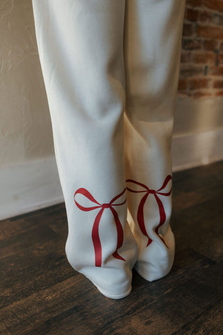 Bow Sweat Pants *final sale