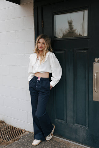 Boxer Pants, Navy