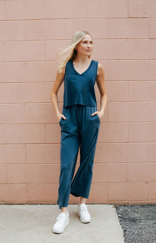 Sloane V Neck Tank, Midnight by Z Supply *final sale