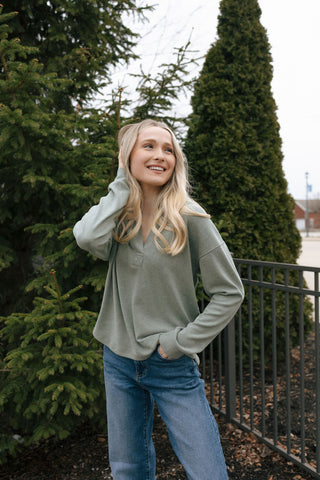 Taylor Shirt, Forrest Heather *final sale