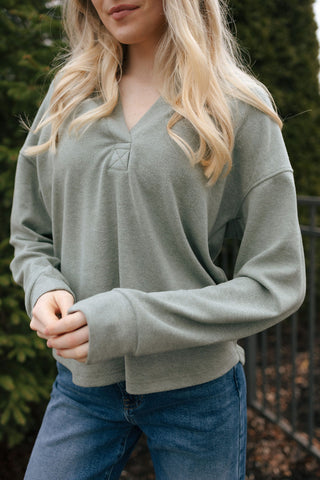 Taylor Shirt, Forrest Heather *final sale