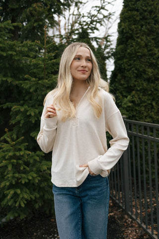 Taylor Shirt, Pink Oatmeal *final sale