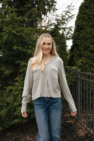 Casey Shirt, Forest Fog *final sale