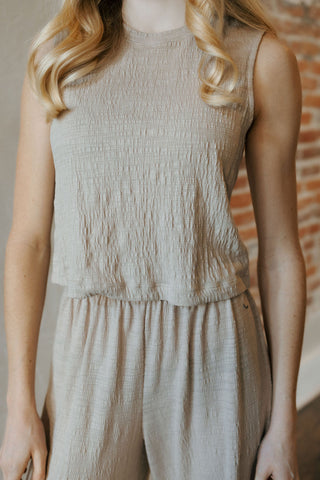 Sloane Textured Slub Top, Parchment by Z Supply