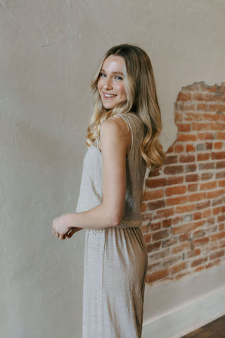 Sloane Textured Slub Top, Parchment by Z Supply