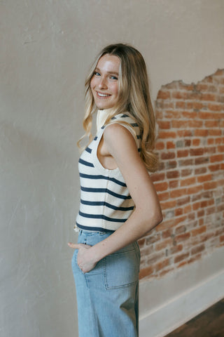 Bella Vest, Ivory Slate