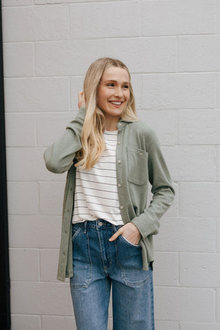 Lewis Shirt, Forest Heather *final sale*