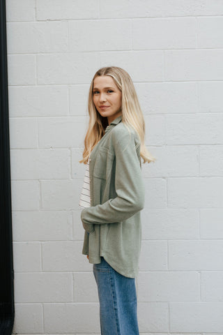 Lewis Shirt, Forest Heather *final sale*