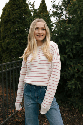 Ely Sweater, Pink *final sale
