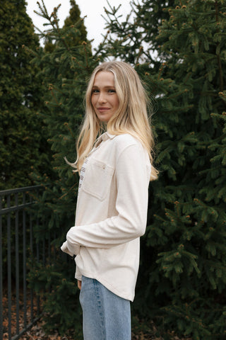 Lewis Shirt, Pink Oatmeal *final sale*