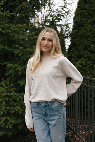 Barrett Sweater, Parchment *final sale