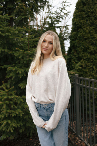 Barrett Sweater, Parchment *final sale