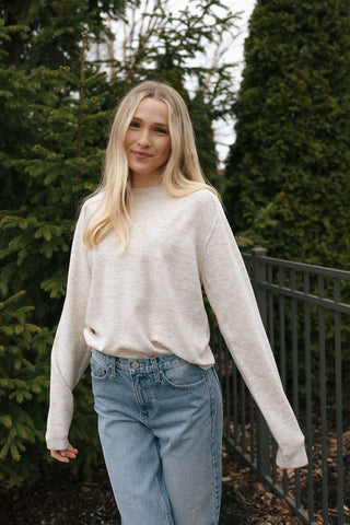 Barrett Sweater, Parchment *final sale
