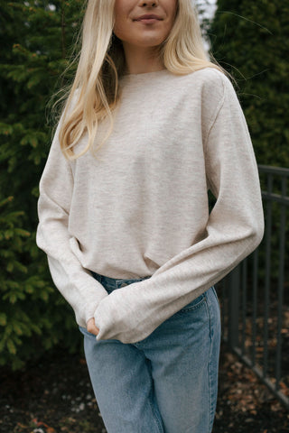 Barrett Sweater, Parchment *final sale