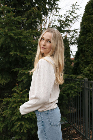 Barrett Sweater, Parchment *final sale