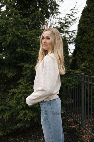 Barrett Sweater, Parchment *final sale