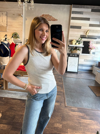 Gray-T Tank - The Red Thread Boutique