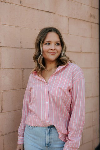 Liliana Shirt, Strawberry