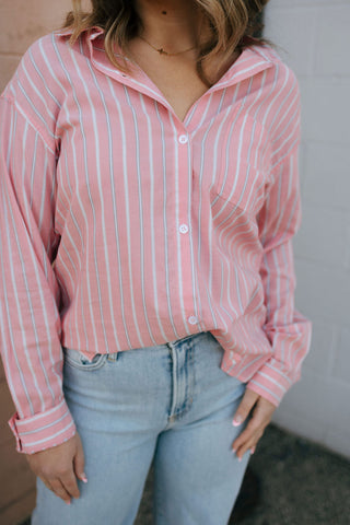 Liliana Shirt, Strawberry