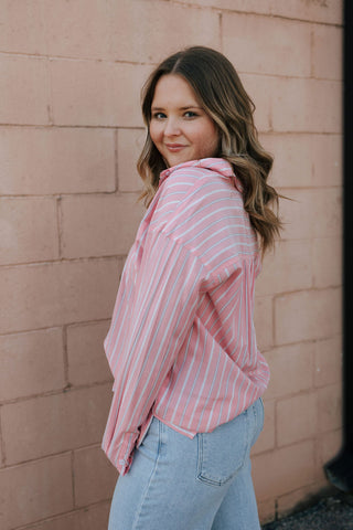 Liliana Shirt, Strawberry