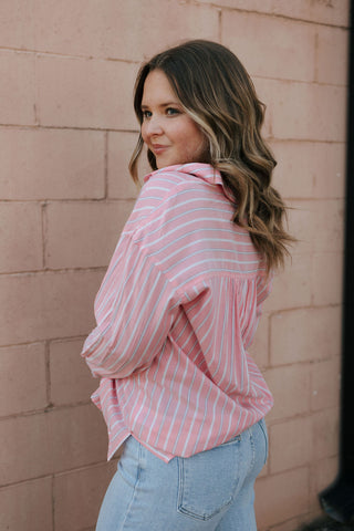 Liliana Shirt, Strawberry