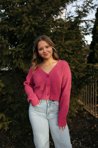 Fleur Cardigan, Magenta by Z Supply