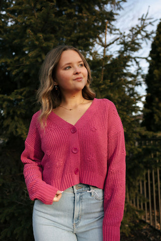 Fleur Cardigan, Magenta by Z Supply