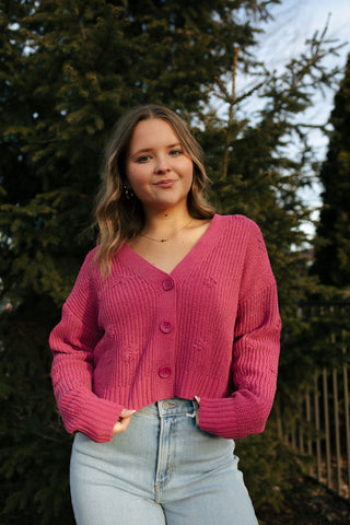 Fleur Cardigan, Magenta by Z Supply