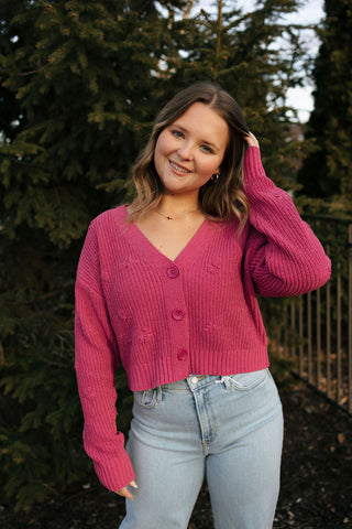Fleur Cardigan, Magenta by Z Supply
