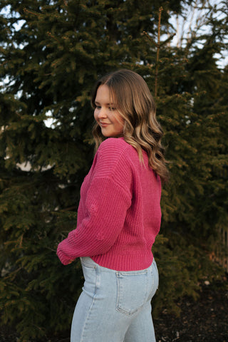 Fleur Cardigan, Magenta by Z Supply