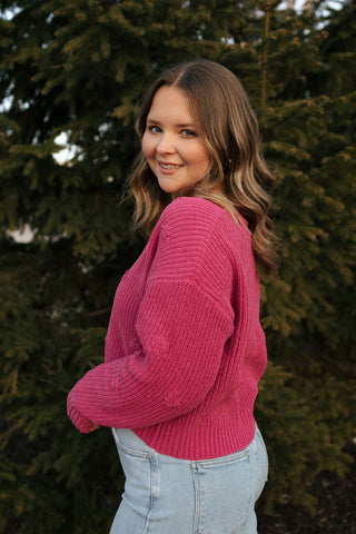 Fleur Cardigan, Magenta by Z Supply