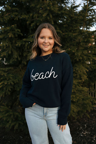 Beach Boyfriend Sweater, Eclipse by Z Supply