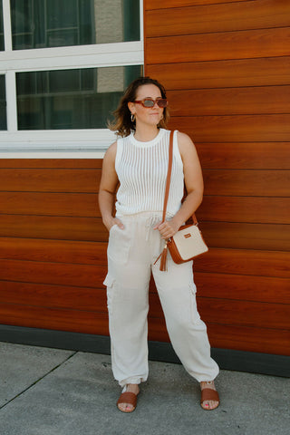 Briston Pants, Taupe Heather *final sale