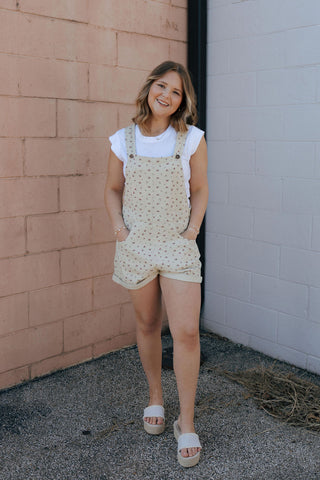Ditsy Floral Short Overalls