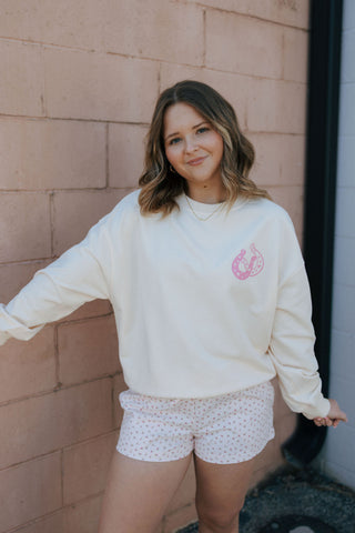 Coastal Cowgirl, Pink/Ivory