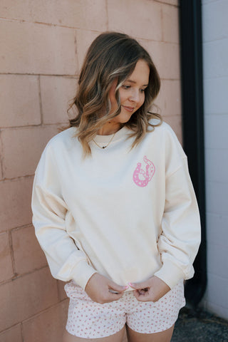 Coastal Cowgirl, Pink/Ivory