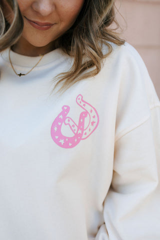 Coastal Cowgirl, Pink/Ivory
