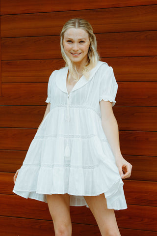 Sailor Collar Mini Dress *final sale