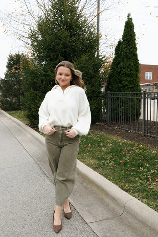 Danae Sweater, White *final sale
