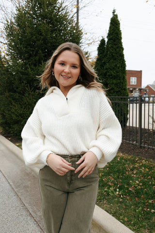 Danae Sweater, White *final sale