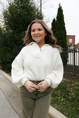 Danae Sweater, White *final sale