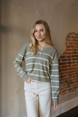 Byron Top, Forest White *final sale