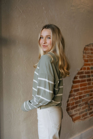 Byron Top, Forest White *final sale