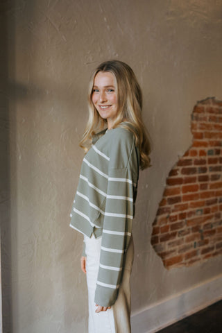 Byron Top, Forest White *final sale