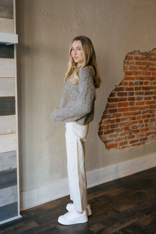 Button Front Cardigan, Latte *final sale