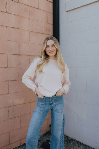 Boyfriend Sweatshirt, Pink Salt by Z Supply