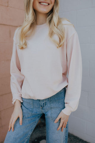 Boyfriend Sweatshirt, Pink Salt by Z Supply