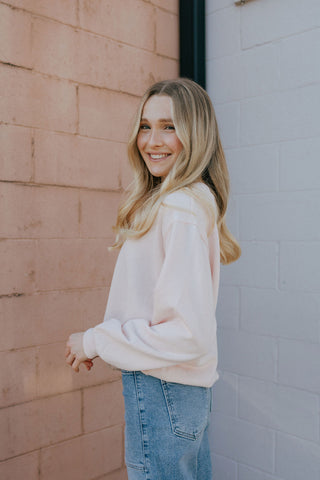 Boyfriend Sweatshirt, Pink Salt by Z Supply